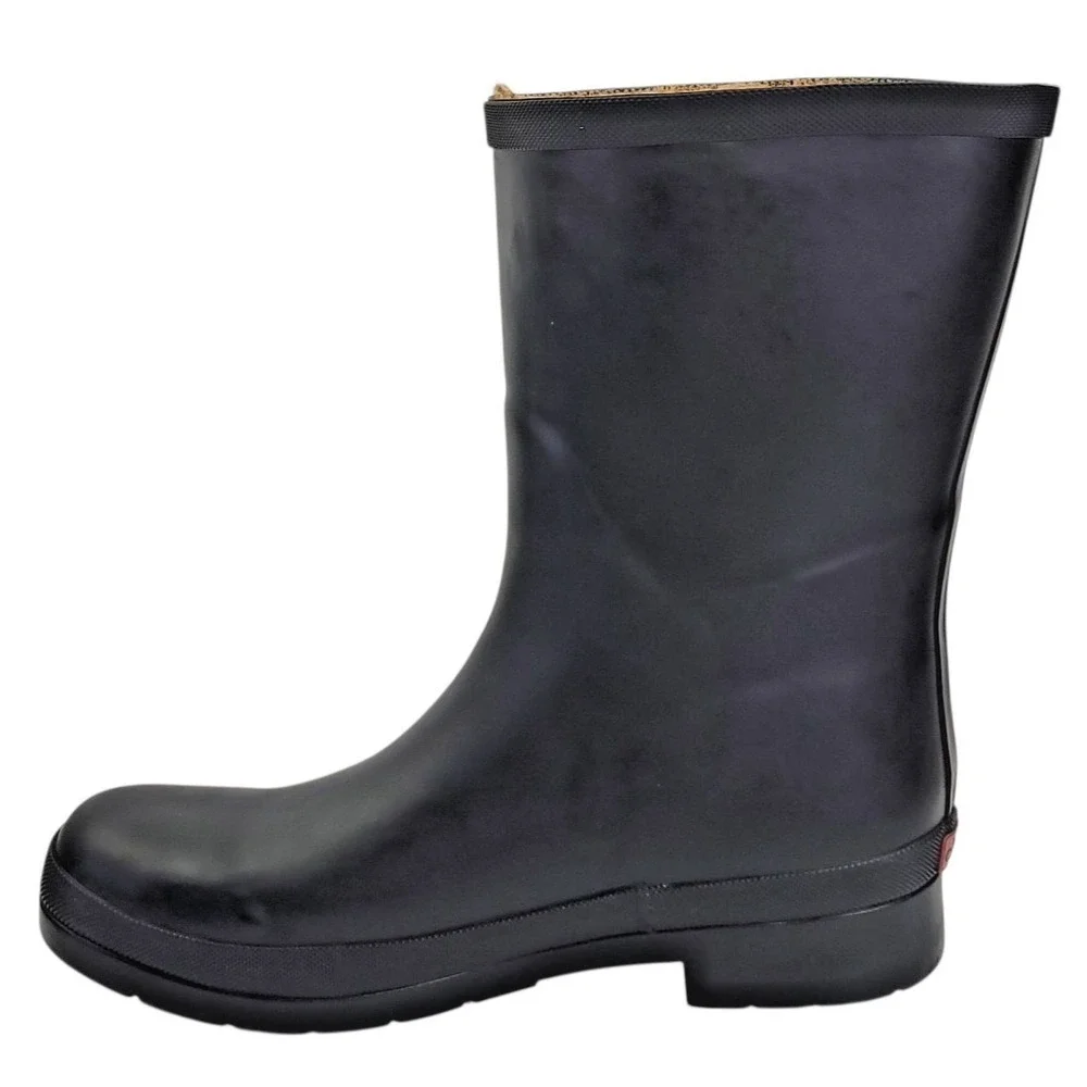 Chooka Rubber Rain Boots‎ Womens Size 8 Delridge Mid Black Waterproof Ladies